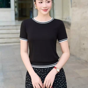 Áo phông LUPERI cổ tròn bo viền trẻ trung năng động