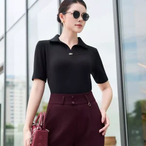 Áo Polo LUPERI LU5PL15 cổ trụ đính phụ kiện khỏe khoắn trẻ trung Cotton Flannel