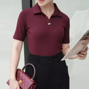 Áo Polo LUPERI LU5PL15 cổ trụ đính phụ kiện khỏe khoắn trẻ trung Cotton Flannel