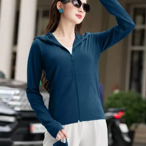 Áo chống nắng Luperi dáng ngắn thoáng mát chống UV