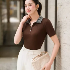 Áo Polo LUPERI cổ kẻ trẻ trung mềm mại thoáng mát LU6PL02