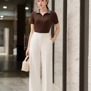 Áo Polo LUPERI cổ kẻ trẻ trung mềm mại thoáng mát LU6PL02