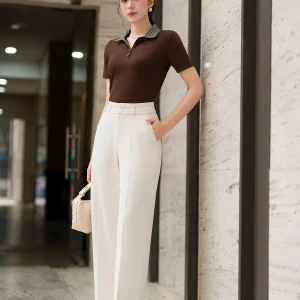 Áo Polo LUPERI cổ kẻ trẻ trung mềm mại thoáng mát LU6PL02