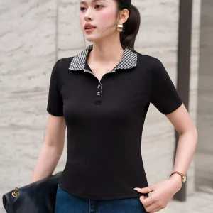 Áo Polo LUPERI cổ kẻ trẻ trung mềm mại thoáng mát LU6PL02