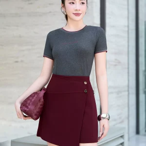 Áo phông LUPERI cổ tròn in chữ dáng ôm trẻ trung